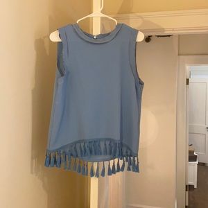 Traffic People top in blue